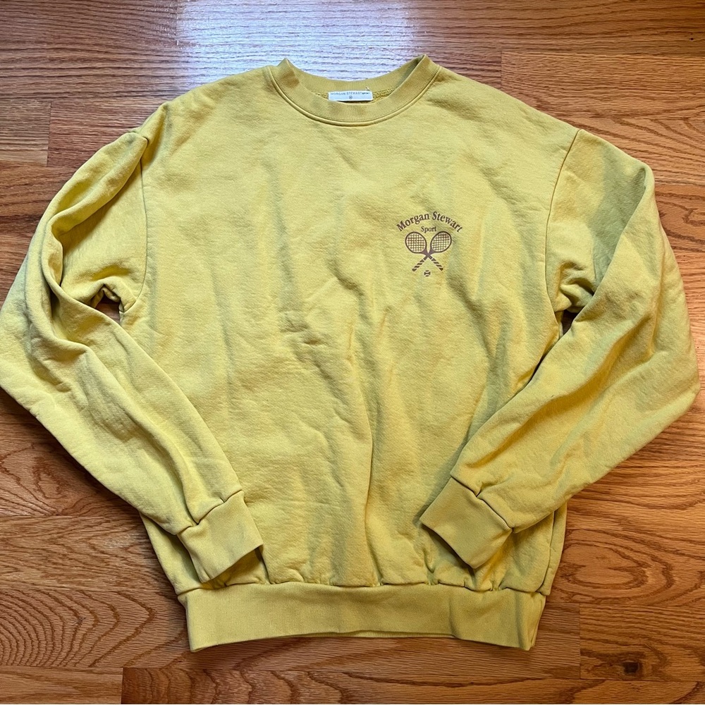 Morgan Stewart sport tennis racket sweatshirt size medium